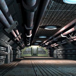 Sci-fi hallway01